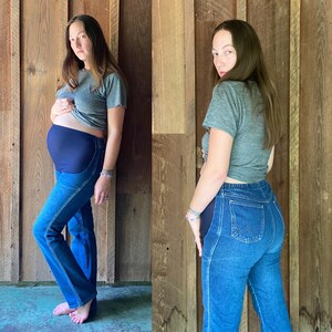 1970s Wrangler Women's Maternity Jeans - Size 5/6 - Etsy Canada