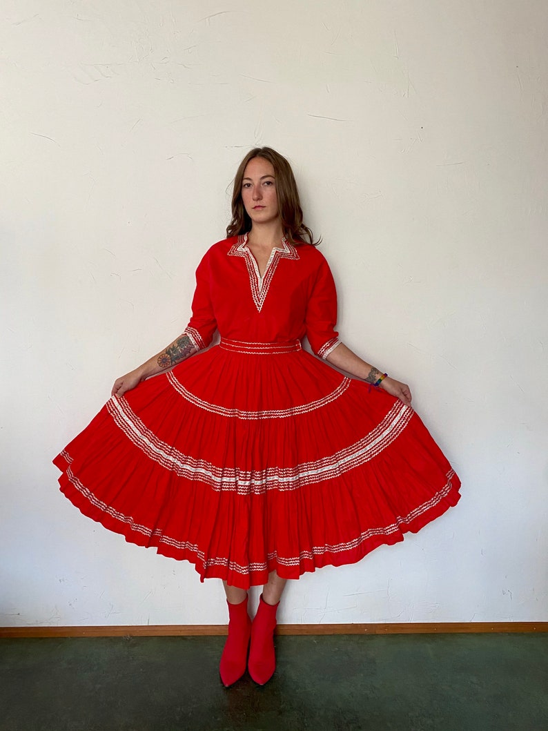Prescott 1950s red patio set by Thunderbird Fashions Arizona