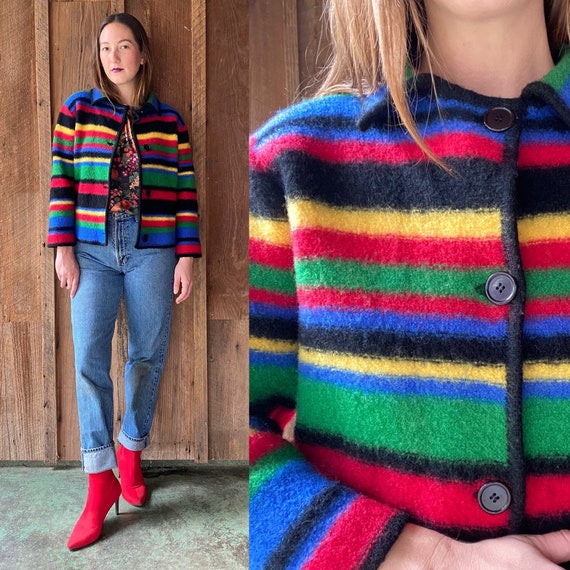 1990s Felted Wool Jacket W/ Primary 
