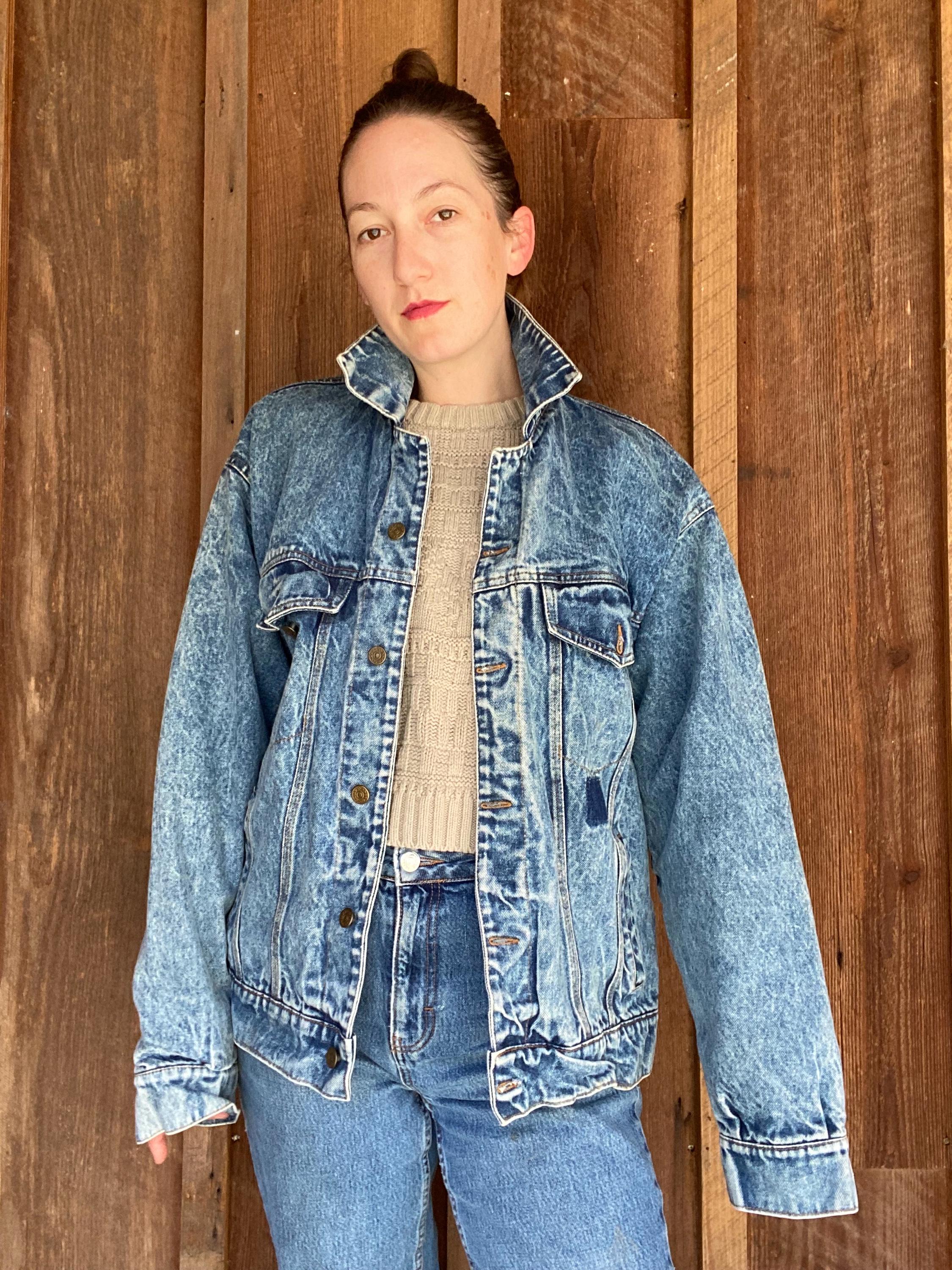 【KIDILL】BAUHAUS OVERSIZE DENIM JACKET 90s Acid Wash Oversized Denim Jacket With Paisley Lining - Etsy Canada