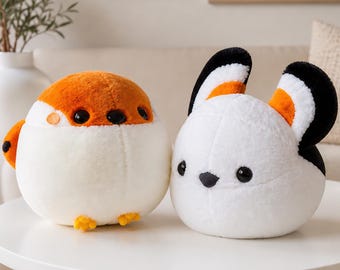 Pelúcia de Pardal | Bichinho de Pelúcia de Pássaro Gordinho | Pelúcia de Pássaro Kawaii | Boneco de Pelúcia de Algodão Macio | Presente Aconchegante para Crianças e Adultos | Pelúcia de Pássaro