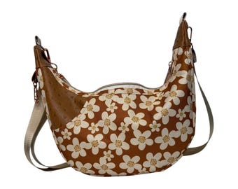 Boho Floral Adjustable Shoulder or Crossbody Bag