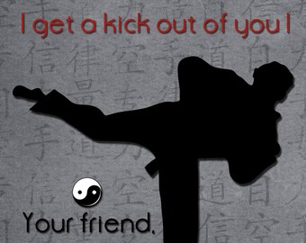 Karate Valentine Cards