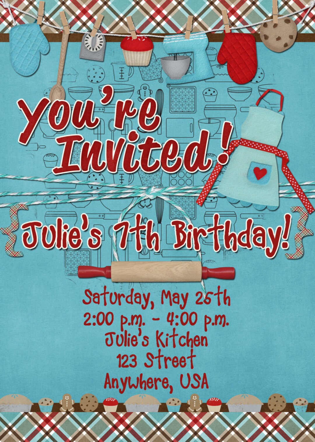 baking-birthday-party-invitation-cooking-birthday-party-etsy