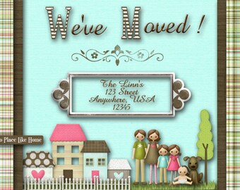 We've Moved Announcement, House Warming Party, New Home Party Invitation