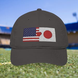 Gorra personalizada con dos banderas bordadas / Gorra con bandera de país personalizada / Regalo para parejas internacionales / Copa Mundial 2026 / Gorra de verano estilo "papá" / Flagify