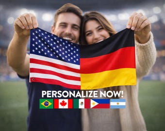 Bandera de graduación personalizada / Bandera de país personalizada / Bandera de la promoción de 2026 / Regalo de graduación internacional / Regalo de bandera de 2 o 3 países