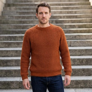 Mönster för raglantröja i PDF-format, fiskarribstickad tröja