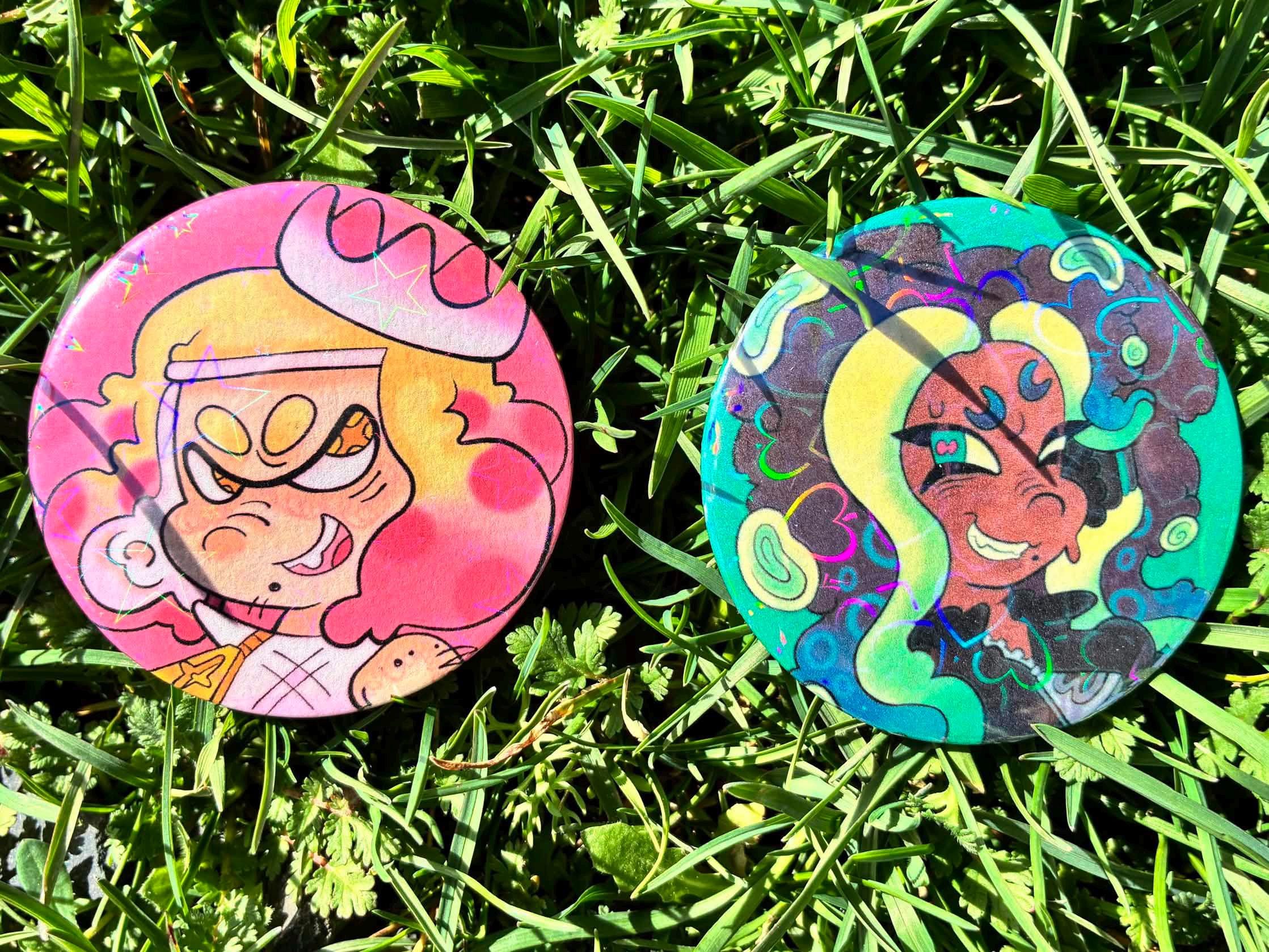 Splatoon Custom Pin 58MM Splatoon Inspired Idol Pins - Etsy