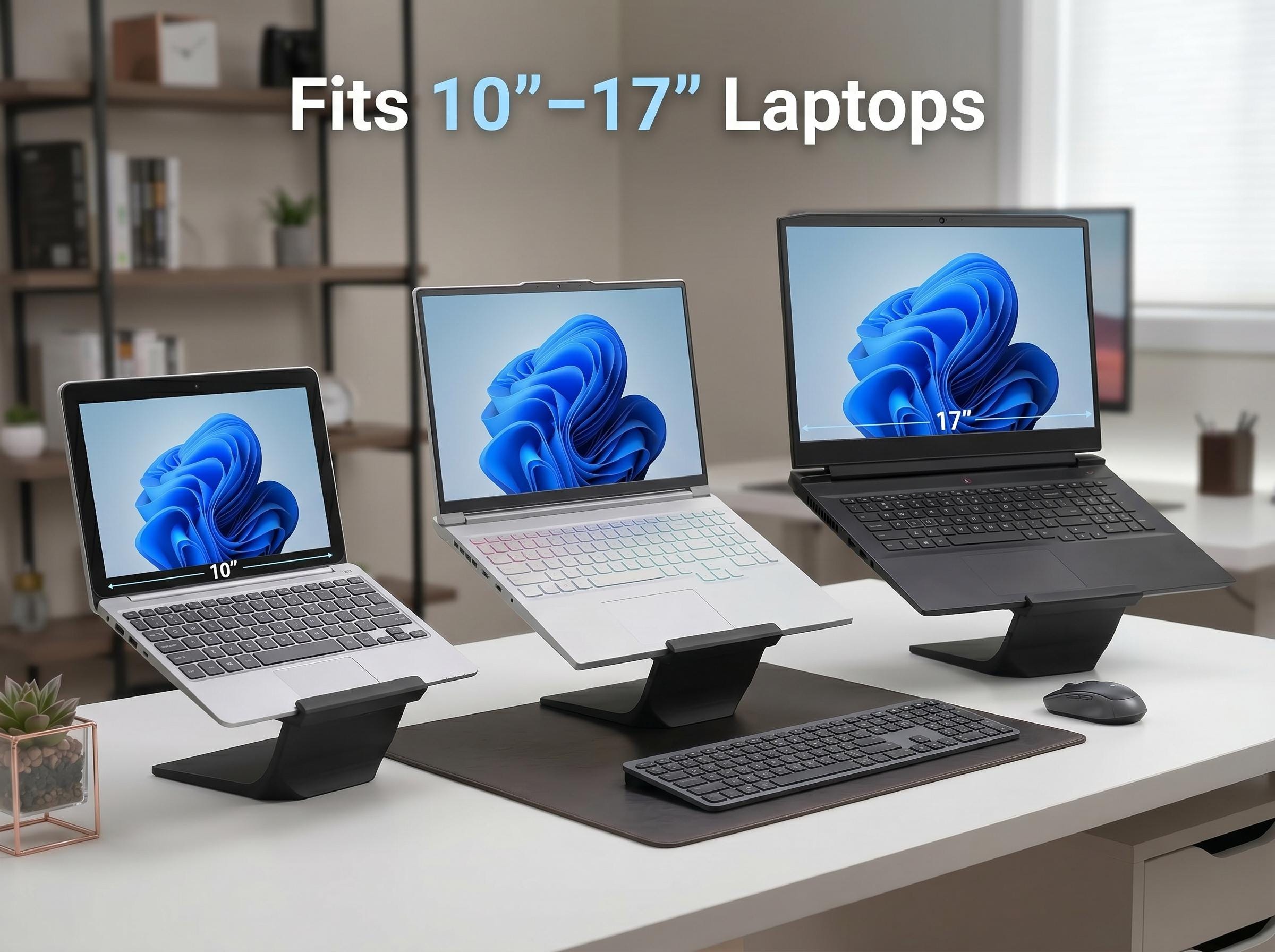 Ergonomic Laptop Stand | Minimal Desk Setup, Neck Pain Relief, Modern ...