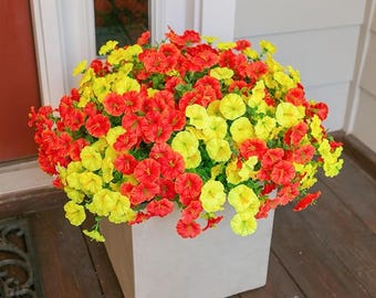 Mixed Morning Glory Faux Flowers – UV Outdoor Decor