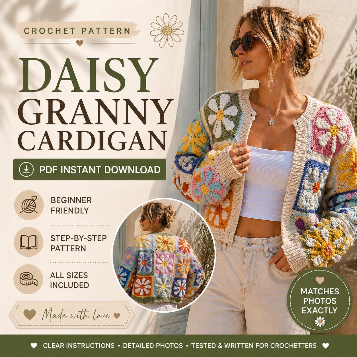 Patchwork Daisy - Etsy