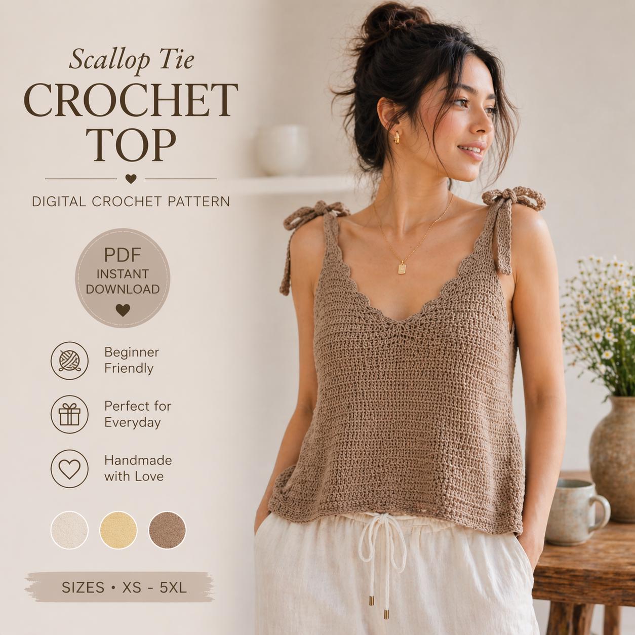 Scallop Camisole - Etsy
