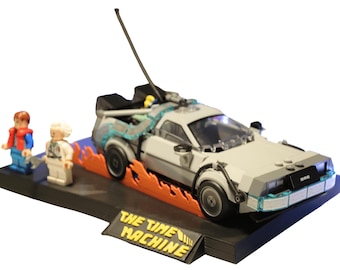 LEGO Back to the Future Version 1 display stand - 77256 Time Machine From Back to the Future