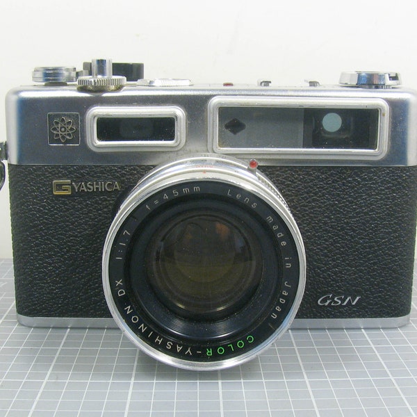 Classic Yashica Electro 35 GSN Rangefinder 35mm Film Camera with a Color-Yashinon DX 45mm f/1.7 Lens