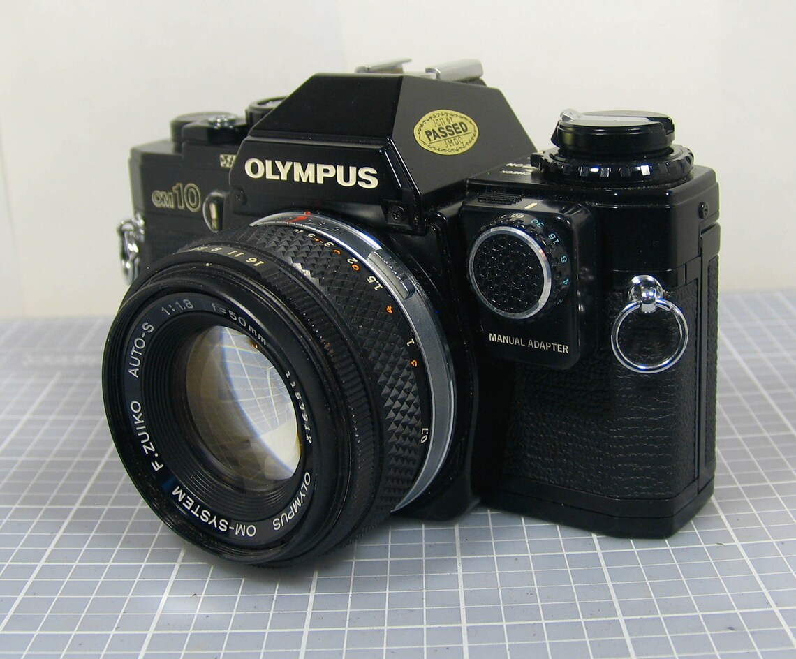 Olympus Black OM10 35mm SLR Film Camera Outfit with three Etsy