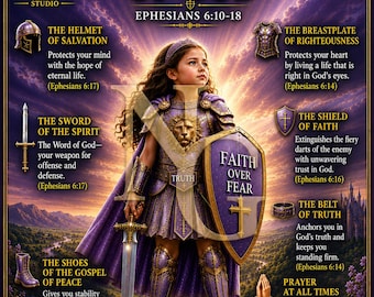 Princess Warrior of Faith | The Armor of God for Children