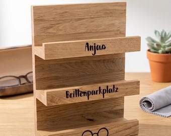 Brillenregal aus Holz