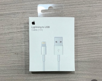 Apple Lightning to USB cable for Apple, 1 m - White iPhone 11 12 and 13