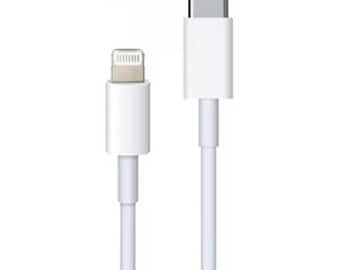Cable USB-C a Lightning original de Apple para iPhone - Blanco, 1 m iPhone 11 12 13