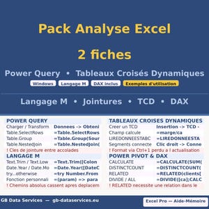 Excel Analysis Pack · Power Query + Pivot Tables · M-Segments DAX · Instant Download