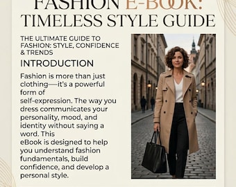 E-bok för mode och stil | Kapselgarderob, outfitidéer (digital nedladdning i PDF-format)
