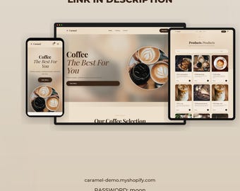 Caramel Shopify Theme – Coffee Store OS 2.0 Design