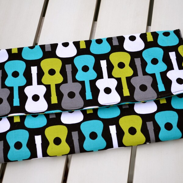 All In One Changing Pad and Diaper Clutch in Michael Miller fabric