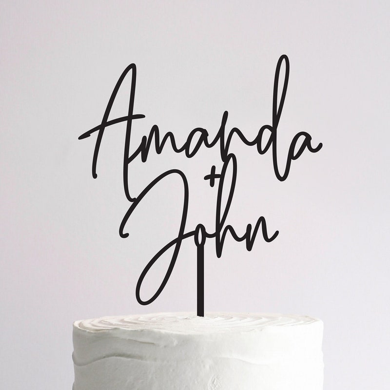 Mr and Mrs Cake Topper Rings - Etsy