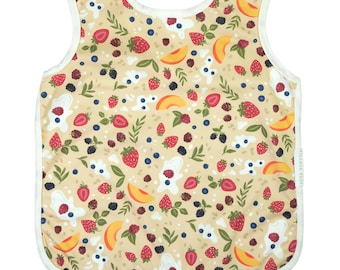 Apron Bib for Babies and Toddlers / Waterproof Baby Bib / Bapron for Infants Babies and Toddlers / Baby Toddler Smock / Yogurt Parfait