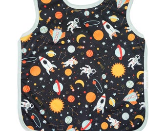 Apron Bib for Babies and Toddlers / Waterproof Baby Bib / Bapron Infants Babies and Toddlers / Baby Toddler Smock / Space Explorer / Science