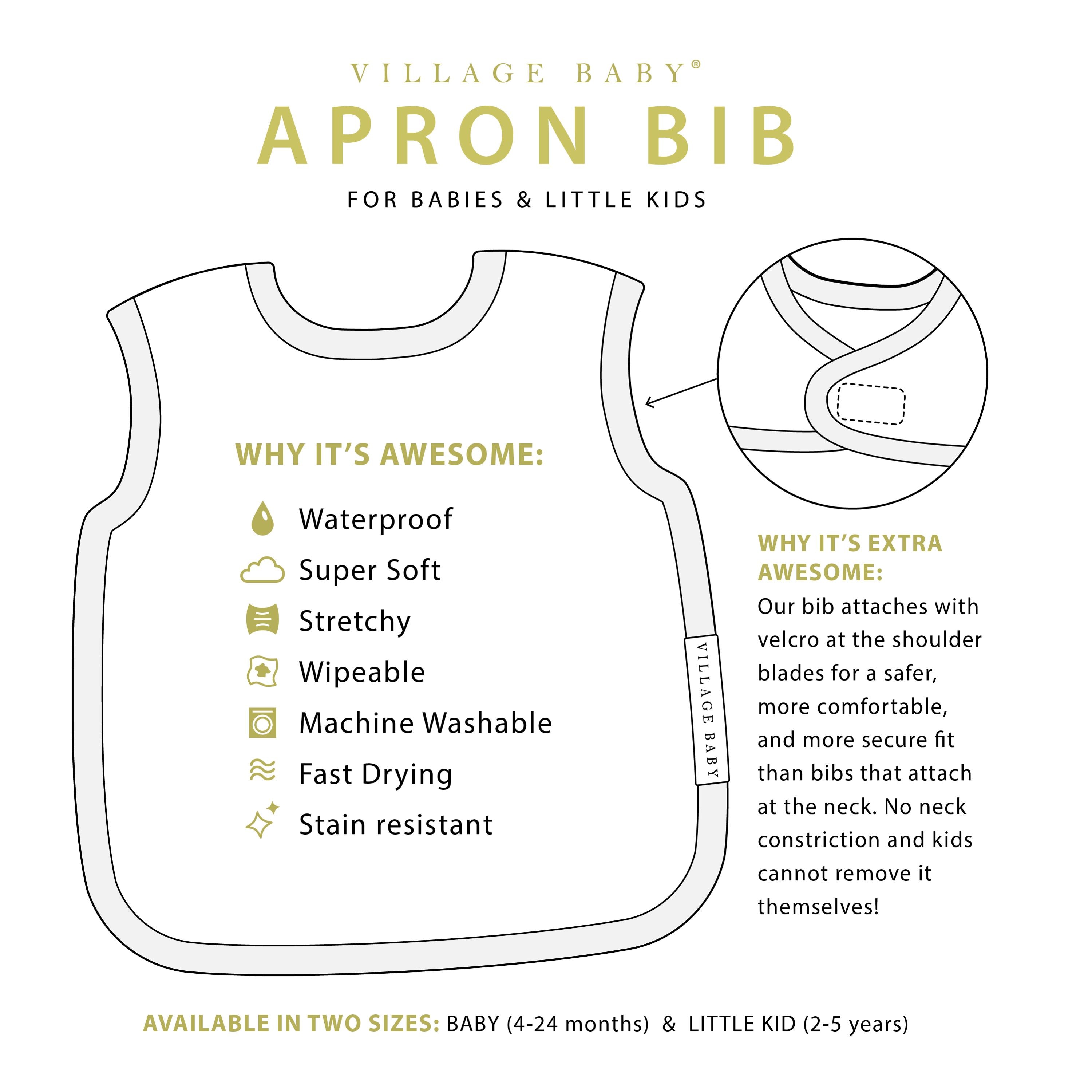 Bavoir Manche Longue Kiabi Lot De 4 Bavoirs Pour Bébé Imperméables - Manches Courtes - Monsieur Manche éponge