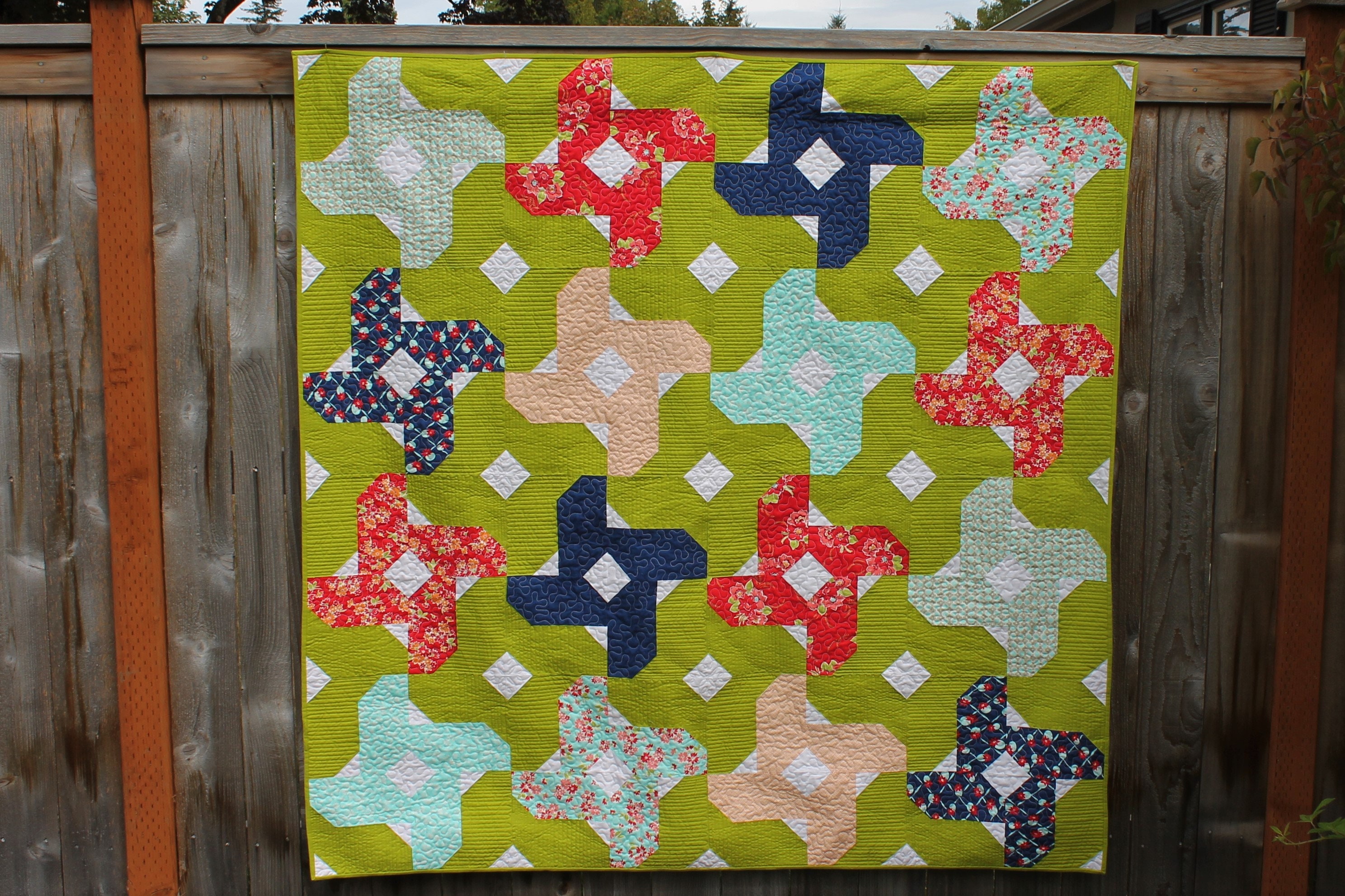 Summertime Blossoms Quilt Pattern Pdf Downloadable Quilt Etsy