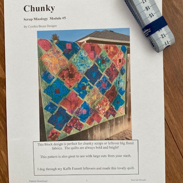 Chunky Pattern pdf Download, Scrap Mixology Module #5