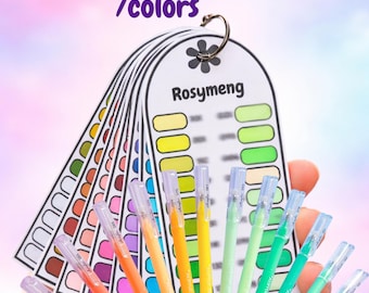 Color chart / Color chart ROSYMENG 160 acrylic gel pen
