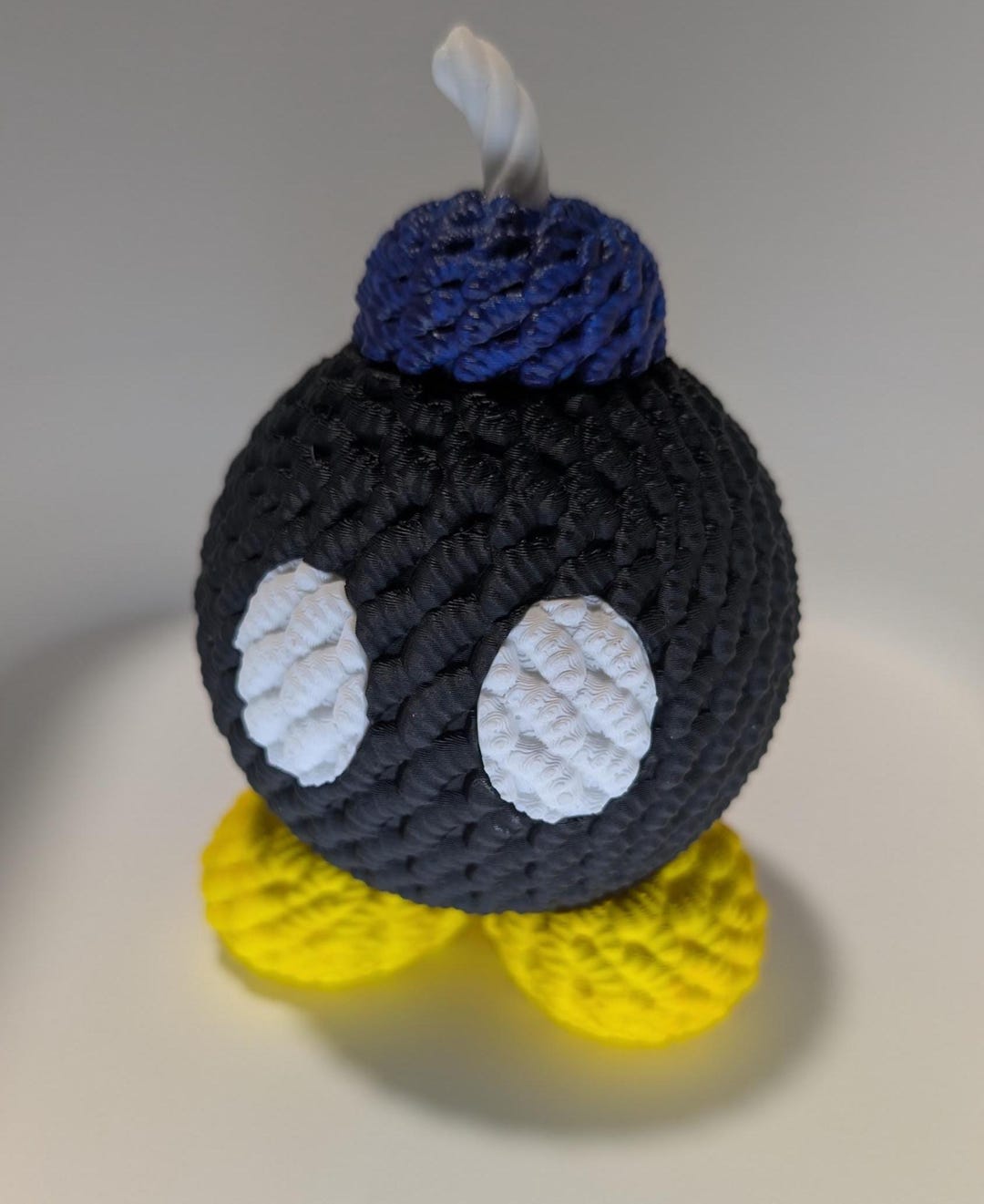 3D Printed Bob Omb That Looks Knitted - Etsy