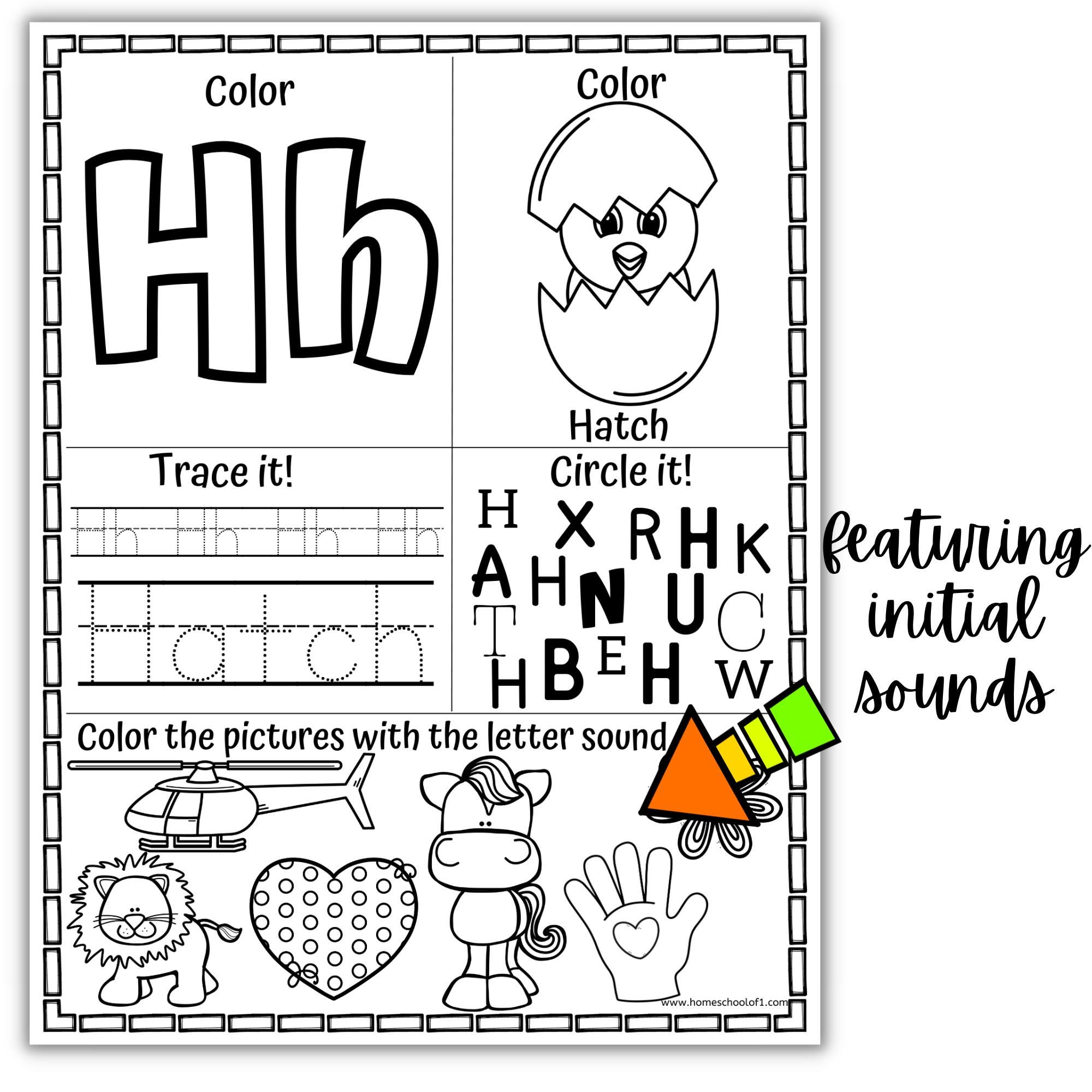 Easter Alphabet Worksheets Printable | Letter Tracing A-Z | Preschool ...
