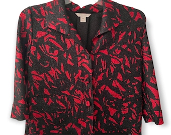 Vintage Laura Ashley Short waisted cardigan Sz PM EUC