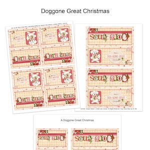 Digital Printable Treat Bag Toppers - Christmas Printable Bag Topper -  Holiday Gift Bag Topper - Christmas Treat Bag Topper
