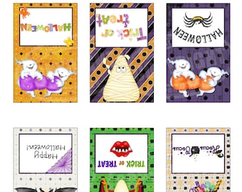 Halloween Pretzel Bag Toppers - Treat Bag Toppers - Pretzel Treat Bag Toppers