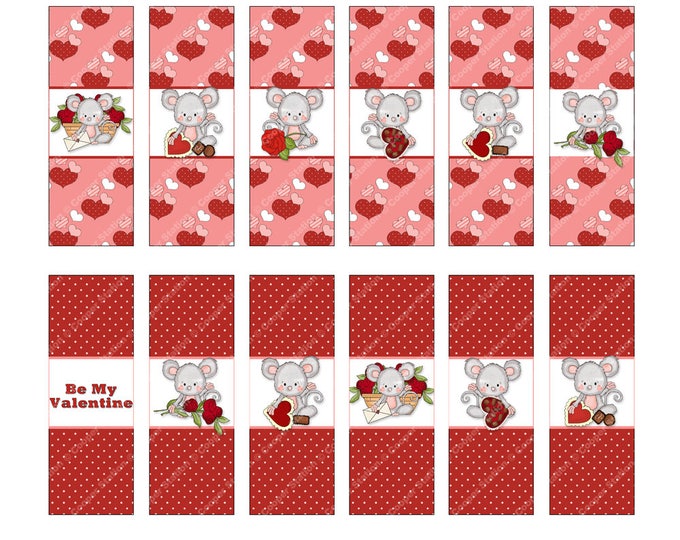 Digital Printable Hershey Nugget Candy Wrappers Valentine - Etsy