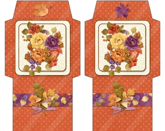 Printable Digital Fall Harvest Tea Bag Wrapper