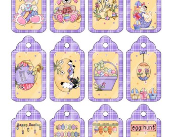 Digital Printable Easter Gift Tags