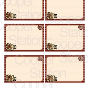 Printable Note Cards And Gift Tags