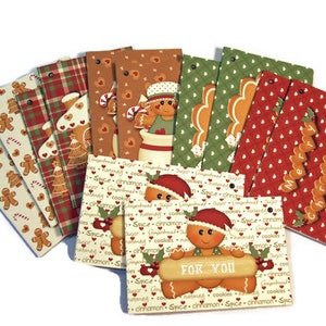 DIY Gingerbread Folding Gift Tags F001A