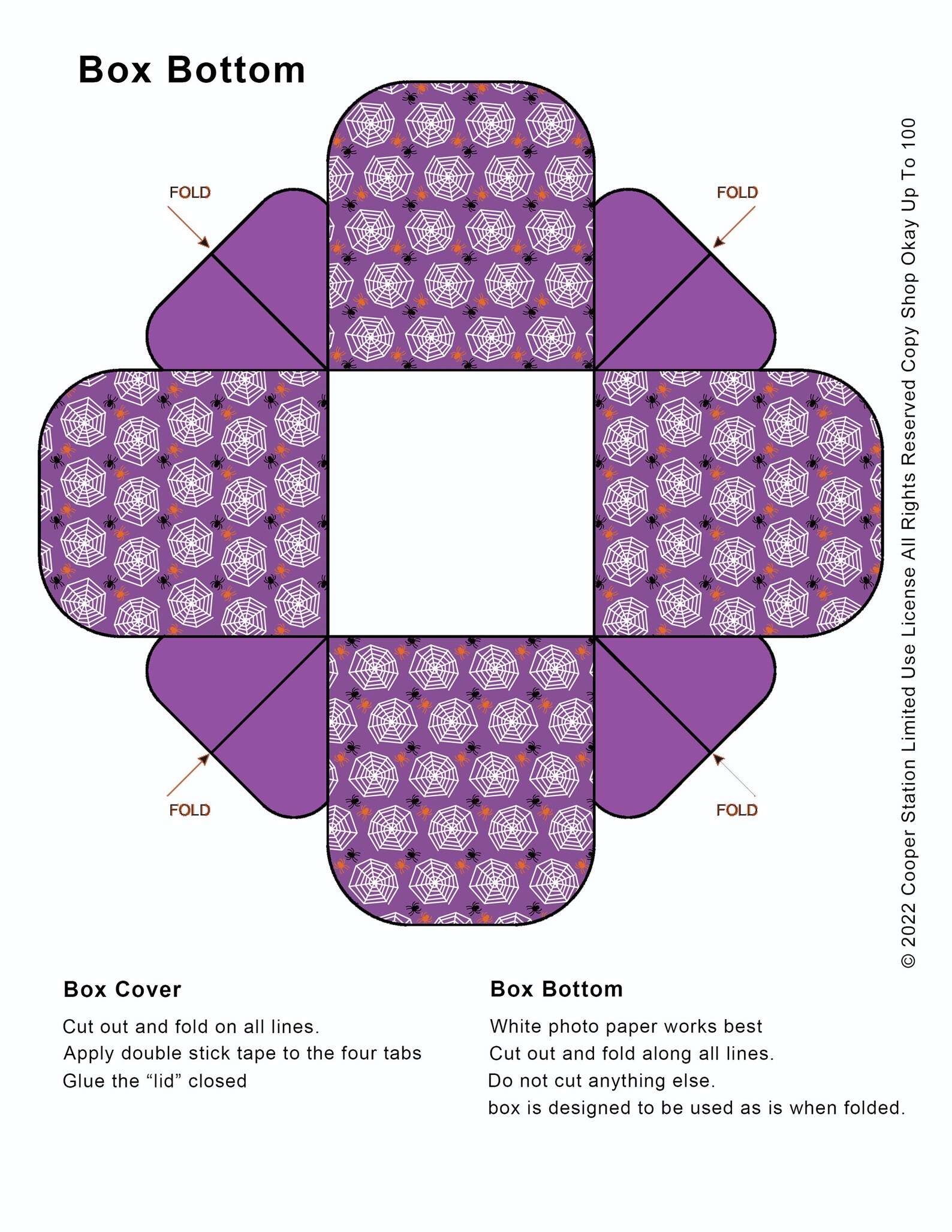 Printable Halloween Explosion Treat Box - Etsy
