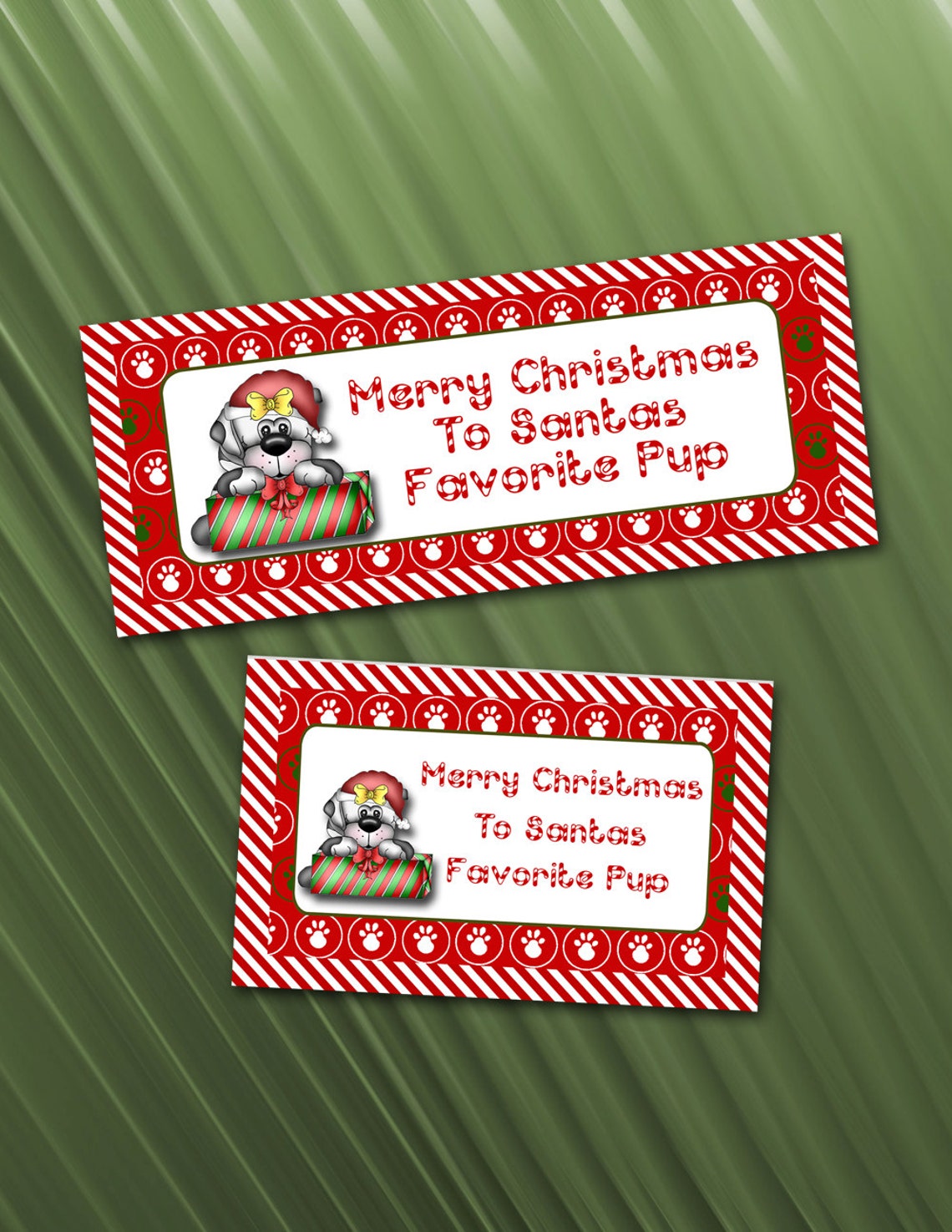 DIY Christmas Gift for Dog Digital Bag Topper BG006 Etsy