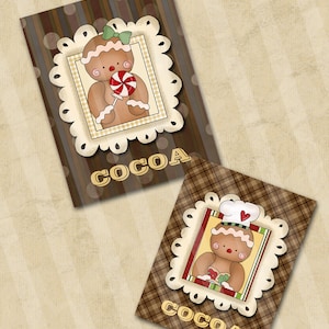 DIY Gingerbread and Candy Digital Cocoa Envelopes CP002