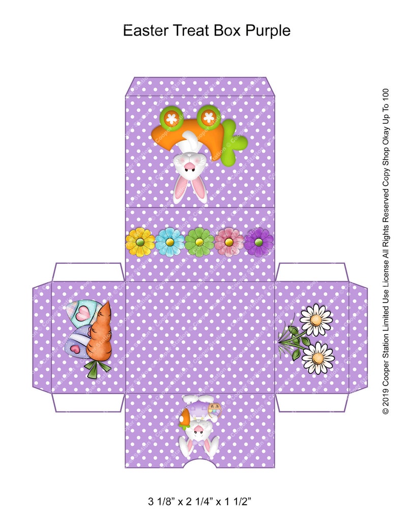 Easter Gift Box - Set of Two Boxes - Easter Treat Box - Holiday Treats ...