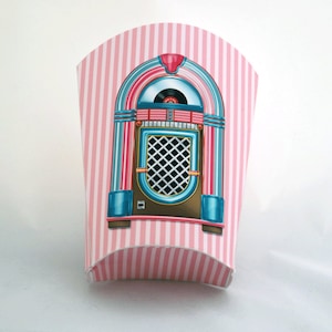 Digital Printable French Fry Box  - Retro French Fries Holder - 50s Style Fry Box - Snack Box - 1950s Treat Box